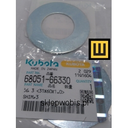 Podkładka KUBOTA 6805166330 1,0 mm kx016 kx018 kx019