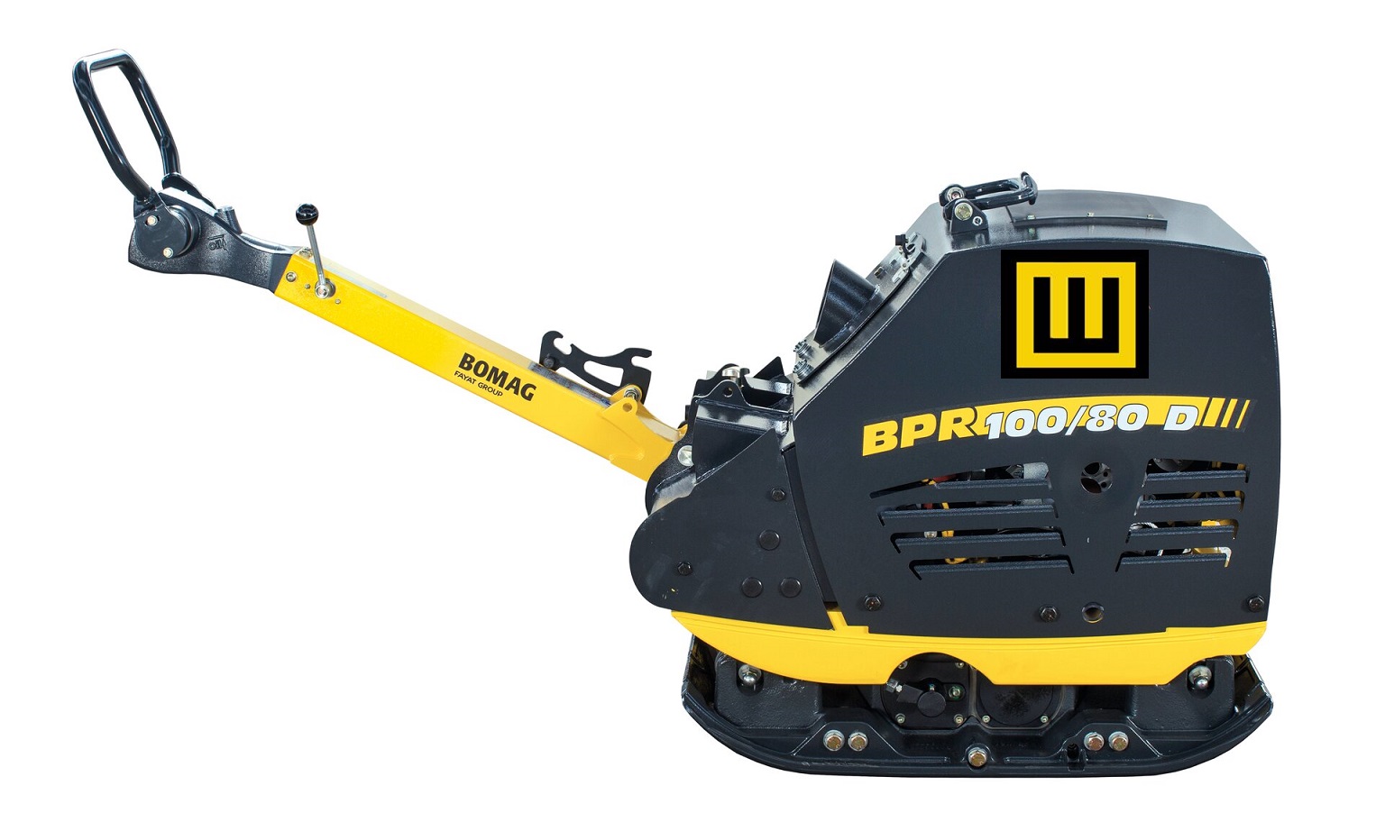 Zagęszczarka_Rewersyjna_Bomag_BPR_100_80_DE_Wobis_Zabrze_Bok_urządzenia