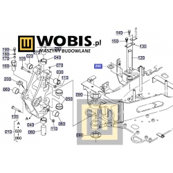 Podkładka KUBOTA 1,0 mm 6805166330 kx018 kx019 konik