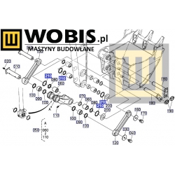 Uszczelniacz O-RING KUBOTA Numer katalogowy: 6872166850 kx027 lyżka