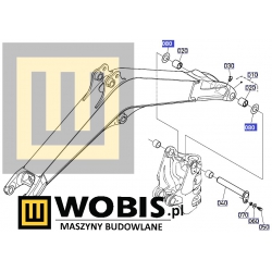 Podkładka regulująca KUBOTA 6948167720 kx027 boom 1,0 mm