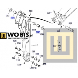 Tuleja ramienia KUBOTA - konik RG26866590 ramię