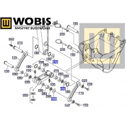 Podkładka KUBOTA RC41166922 kx037 lyzka 0,5 mm