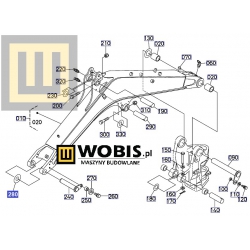 Podkładka KUBOTA RC41166930 kx037 boom 1,0 mm