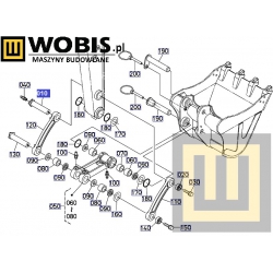 sworzeń KUBOTA RC68166750 kx037 lyzka