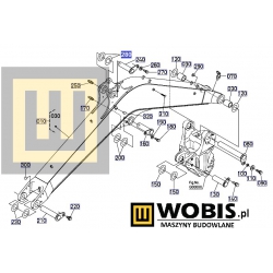 Podkładka KUBOTA RC60167392 kx042_boom 0,5 mm