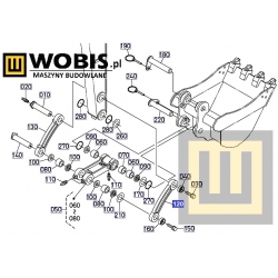 Łącznik KUBOTA RD45866720 kx057 lyzka