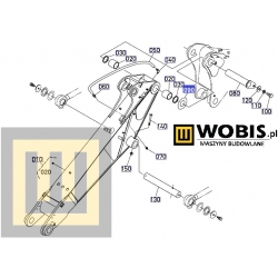 RD80966960_podkladka_kubota_kx080_boom 0,5 mm