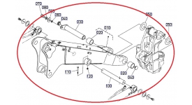 KUBOTA KX 080-4 boom łamany 