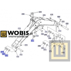 6948167720_podkladka_kubota_kx101_boom 1,0 mm