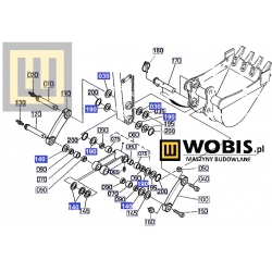 6948167720_podkładka_kubota_kx101_lyzka podkładka regulująca 1,0 mm