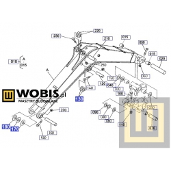 6948167720_podkladka_kubota_u35_boom 1,0 mm