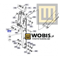 6948167720_podkladka_kubota_u35_ramie 1,0 mm