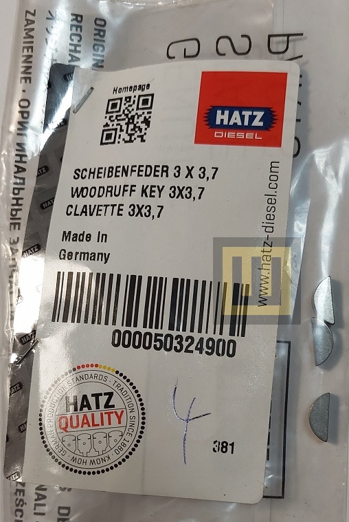 Klin wałka równoważącego HATZ 1D 30-81 50324900