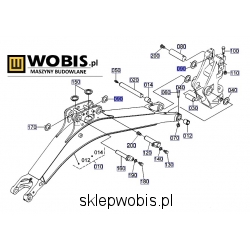 Podkładka KUBOTA 6973866350 kx018 kx019 boom 0,5 mm