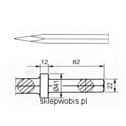 Szpicak 22x82 380mm Numer katalogowy: 910023