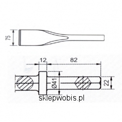 Przecinak 22x82, 380 mm Numer katalogowy: 910233