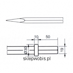 Szpicak 19x50 s 250mm; 741600250  Numer katalogowy: 912011