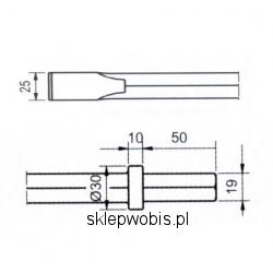 Przecinak 19x50 s 25/450mm; 741610450  Numer katalogowy: 912214