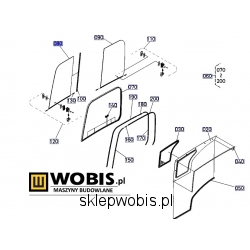 Szyba boczna prawy przód KUBOTA KX019-4 RG15846700